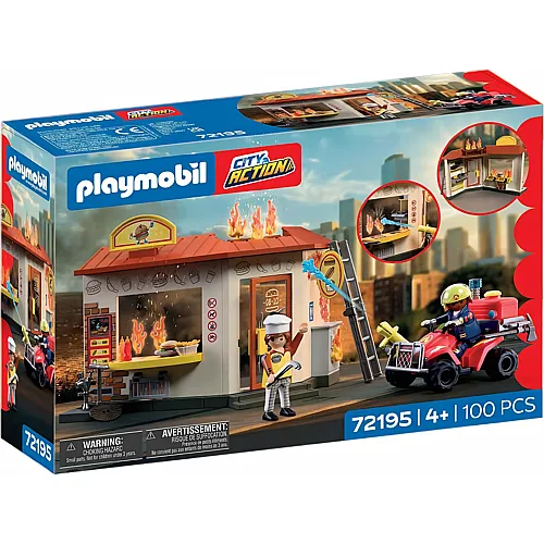 Feuerwehr-Quad mit Burger-Bude 72195