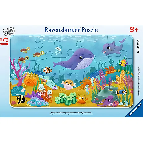 Ravensburger Puzzle Tierkinder unter Wasser (15Teile)
