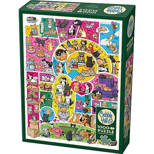 Cobble Hill Puzzle Doodlekatzen - 1000 Teile