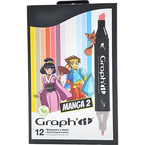 Graph'it Set 12 Marqueurs Manga 2