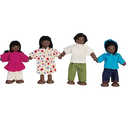 PlanToys Puppen ethnische Familie