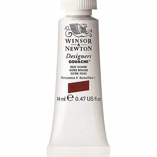 Winsor & Newton W&n Designers Gouache 14ml Tube Roter Ocker