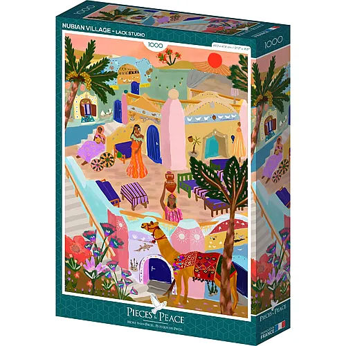 Pieces & Peace Puzzle Nubian Village - 1000 Teile