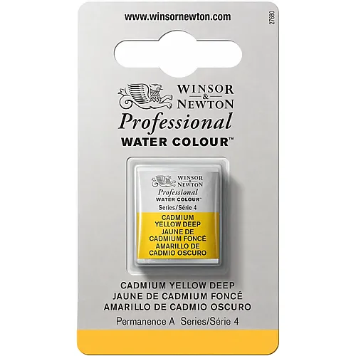 Winsor & Newton Professional Water Colour Aquarellfarbe Kadmiumgelb dunkel - 1/2 Napf
