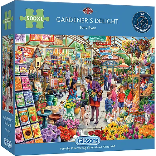 Gibsons Puzzle Tony Ryan Gardener's Delight - 500 Teile