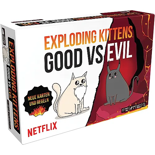 Exploding Kittens Good vs Evil, Partyspiel - Deutsch