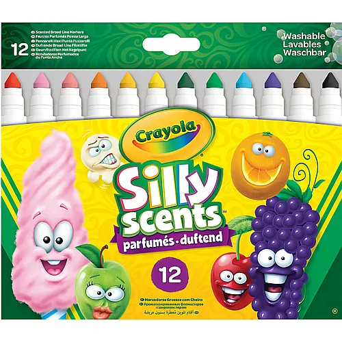 Crayola Silly Scents Marker Breit (12Teile)
