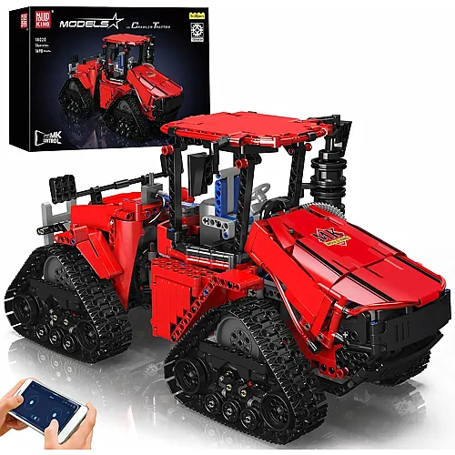 Mould King Models Ferngesteuerter Crawler Traktor mit 4 Motoren, Pneumatik & App-Steuerung 18020