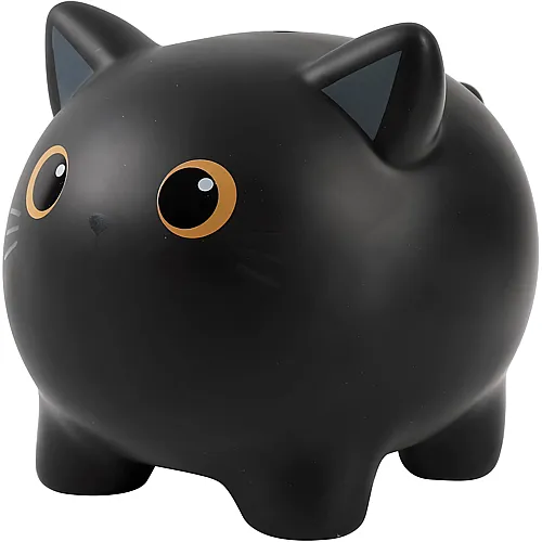 i-total Spardose Katze Schwarz