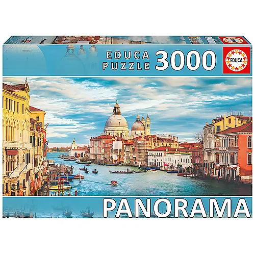 Educa Puzzle Panorama Venedig Kanal (3000Teile)