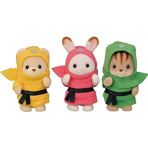 Sylvanian Families Figuren Baby Trio Ninja (5616)