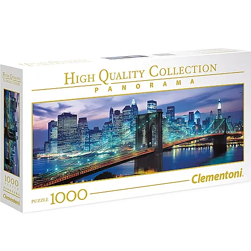 Clementoni Puzzle High Quality Collection Panorama New York Brooklyn Bridge (1000Teile)
