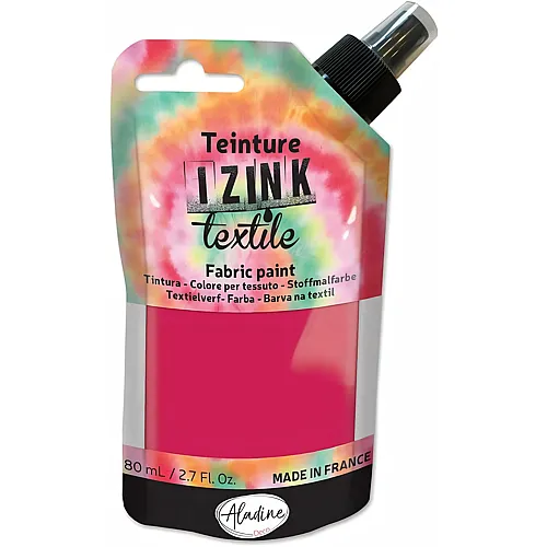 Aladine Izink Textilfarbe Himbeer - 80 ml