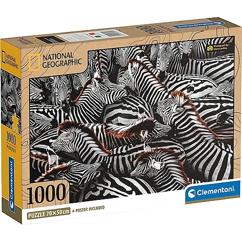 Clementoni Zebras im Pferch (1000Teile)