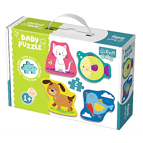 4 Baby Puzzles - 2 Teile