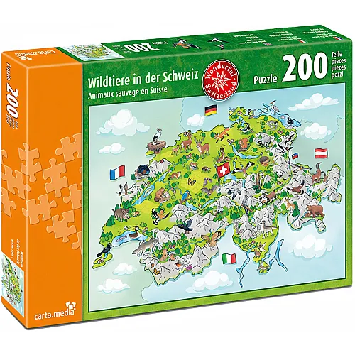 Wildtiere der Schweiz 200Teile