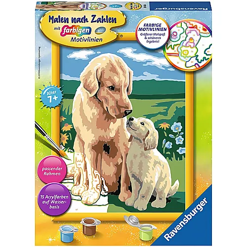 Ravensburger Malen nach Zahlen Farbige Motivlinien Mutterliebe