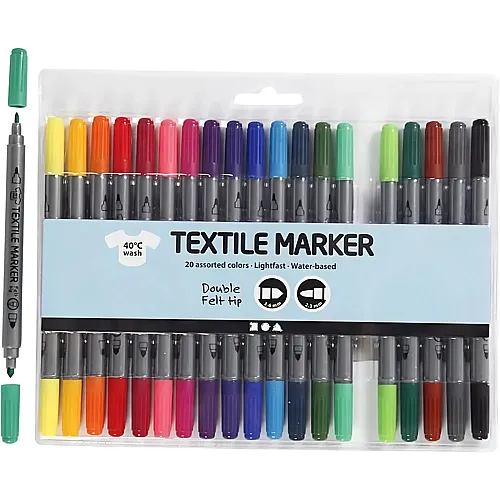 Textilmarker - 20 Teile