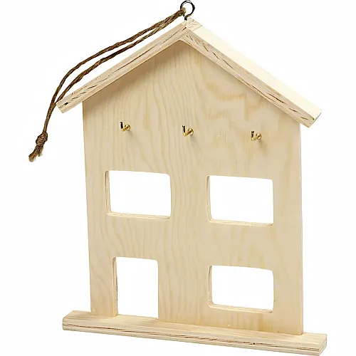 Creativ Company Schl�sselschrank aus Holz mit 3 Haken