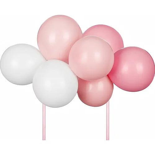 PartyDeco Ballon Kuchentopper, rosa 29cm