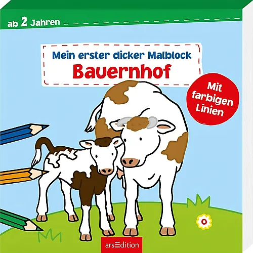 ars Edition Erster dicker Malblock: Bauernhof