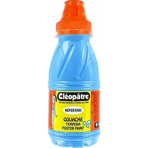 Cleopatre Nefertari � Gouache-tempera 250ml Neon-blau