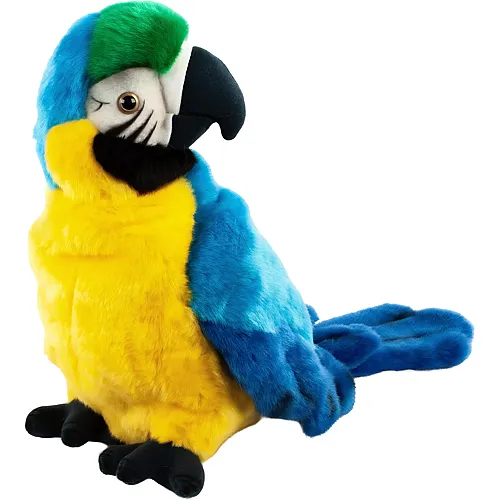 Teddys Rothenburg Handpuppe Papagei Blau - 25 cm
