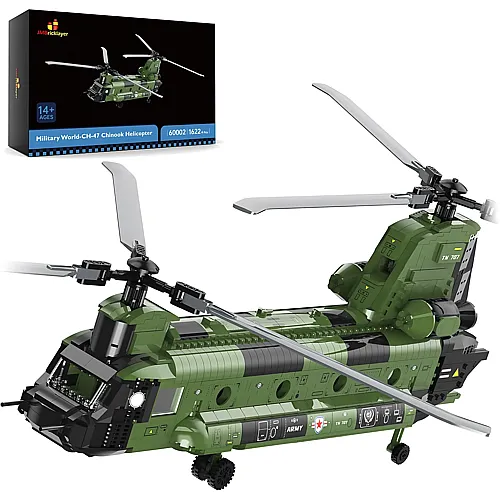 JMBricklayer Military CH-47 Chinook Helicopter 60002