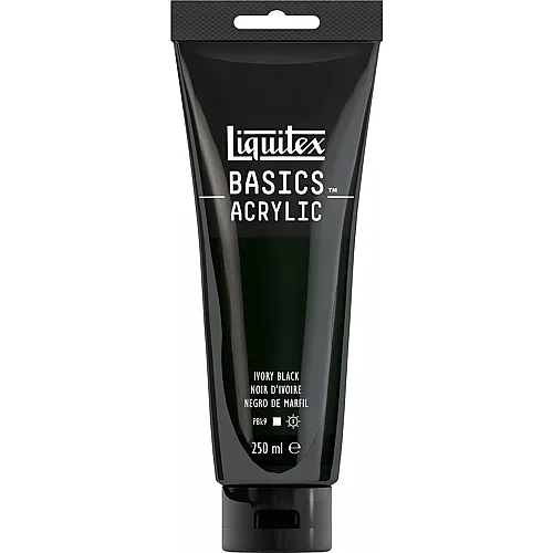 Liquitex Lqx Basics Acrylfarbe 250ml Tube Elfenbeinschwarz