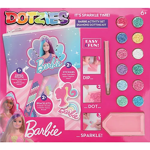 Diamond Dotz Dotzies Diamond Painting Set Barbie