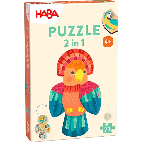 2in1 Papagei 21Teile