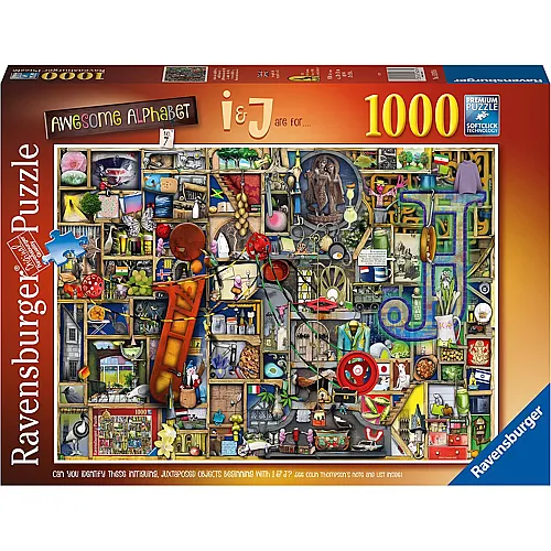 Ravensburger Puzzle Colin Thompson Awesome Alphabet I & J - 1000 Teile