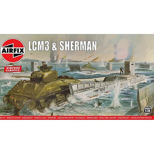Airfix LCM3 + Sherman