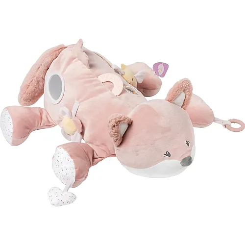 Nattou Aktiv-Kuscheltier Fuchs Alice, Aus Polyester, Mit verschiedenen Aktivit�ten, Ca. 60 cm, Alice und Pomme, Rosa