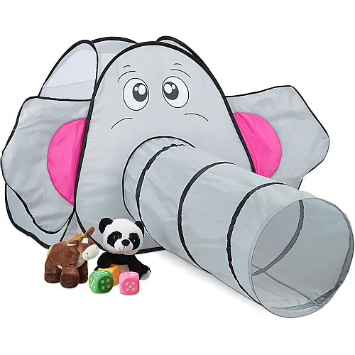 Relaxdays Pop Up Spielzelt Elefant