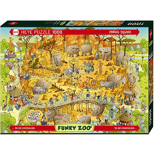 HEYE Puzzle Funky Zoo African Habitat (1000Teile)