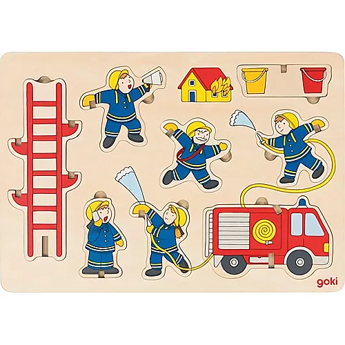 Goki Aufstellpuzzle Feuerwehr (8Teile)