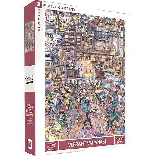 New York Puzzle Company Vibrant Varanasi - 1000 Teile