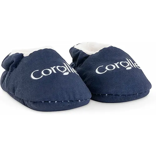Corolle Marineblaue Hausschuhe f�r Babypuppe 30cm