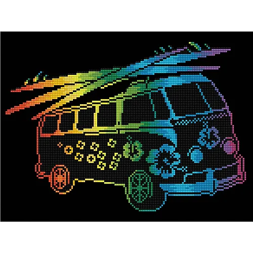 Diamond Dotz Flower Power Bus