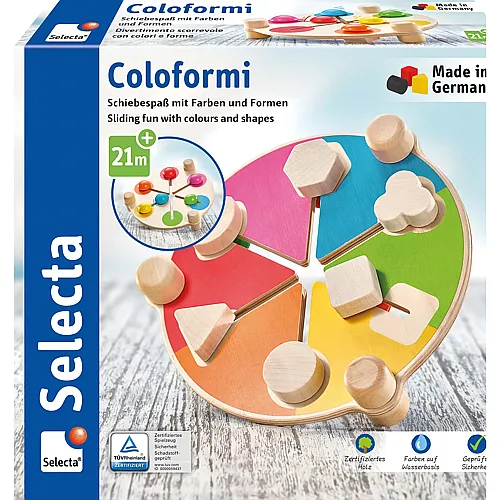Selecta Coloformi Schiebespass mit Farben und Formen