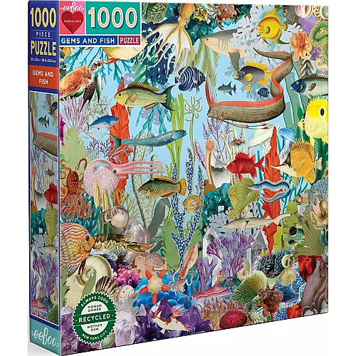 eeBoo Puzzle Gems and Fish - 1000 Teile