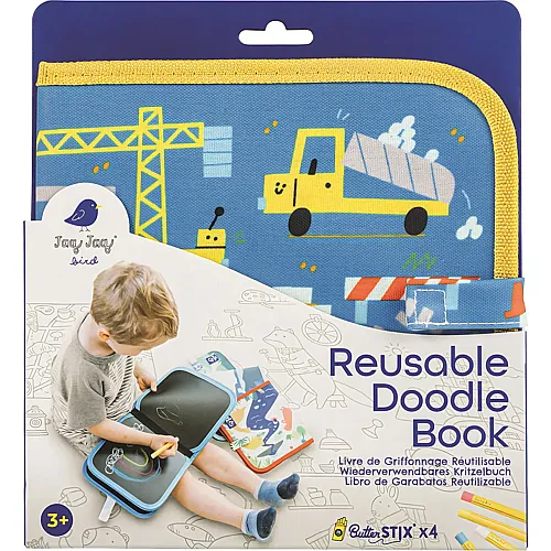 Jaq Jaq Bird Kreidemalbuch Baustelle