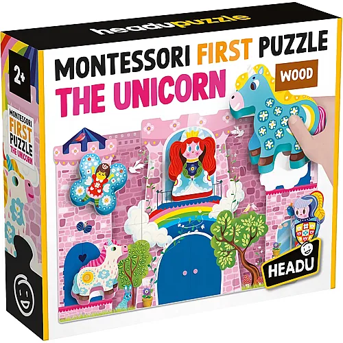 Headu First Puzzle Unicorn Montessori
