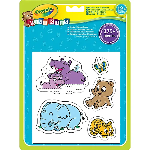 Crayola Mini Kids Aufkleber Tiere - 175 Teile