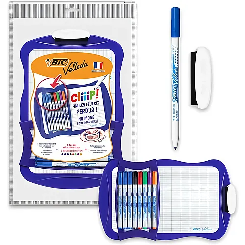 Velleda Whiteboard mit 8 Markern