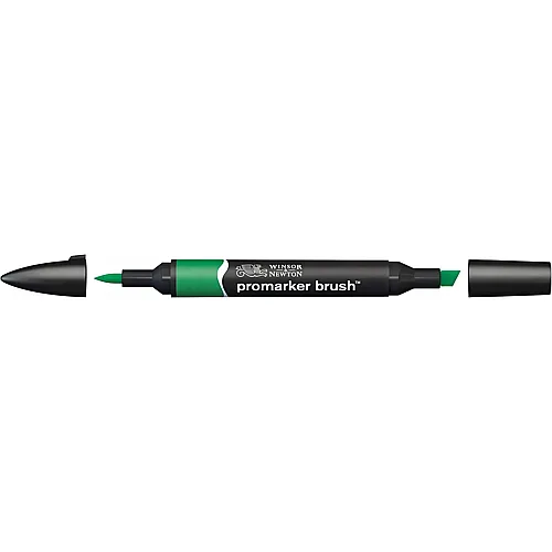 Winsor & Newton Promarker Brush mit 2 Spitzen Sattes Gr�n