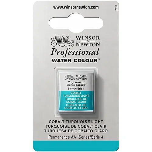 Winsor & Newton Professional Water Colour Aquarellfarbe Kobaltt�rkis hell - 1/2 Napf