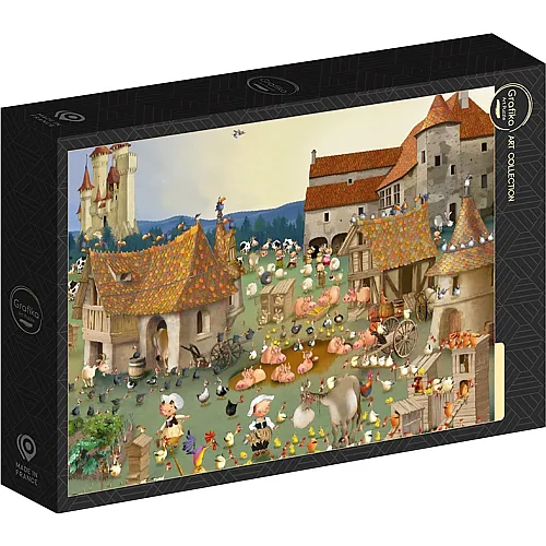 Grafika Puzzle Art Collection Fran�ois Ruyer Bauernhof - 1000 Teile