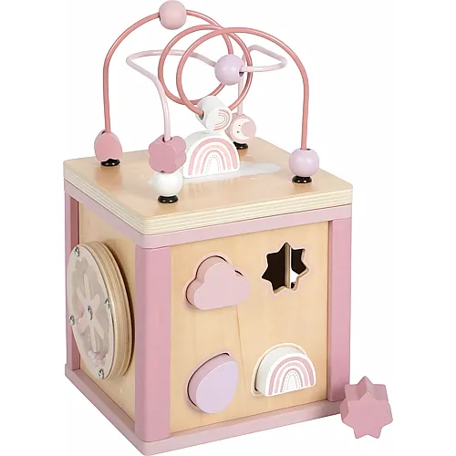small foot Motorikw�rfel aus Holz Rosa